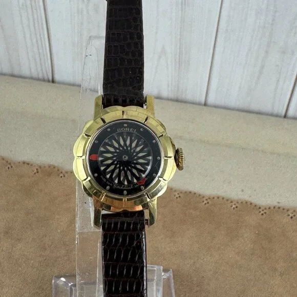 Vintage Art Deco Earnest Borel Kaleidoscope Magical Mystery Dial Watch